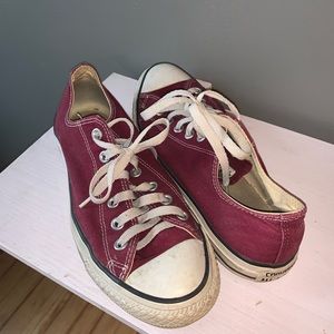 Maroon Converse
